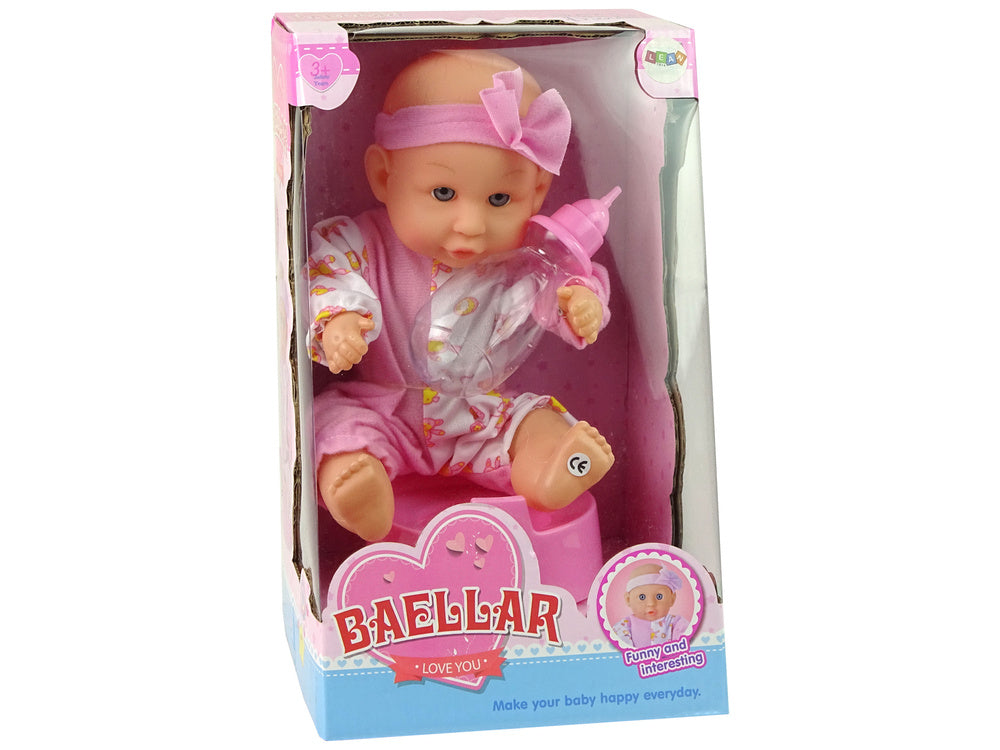 Pink Baby Doll Potty Drink Pee 24 cm