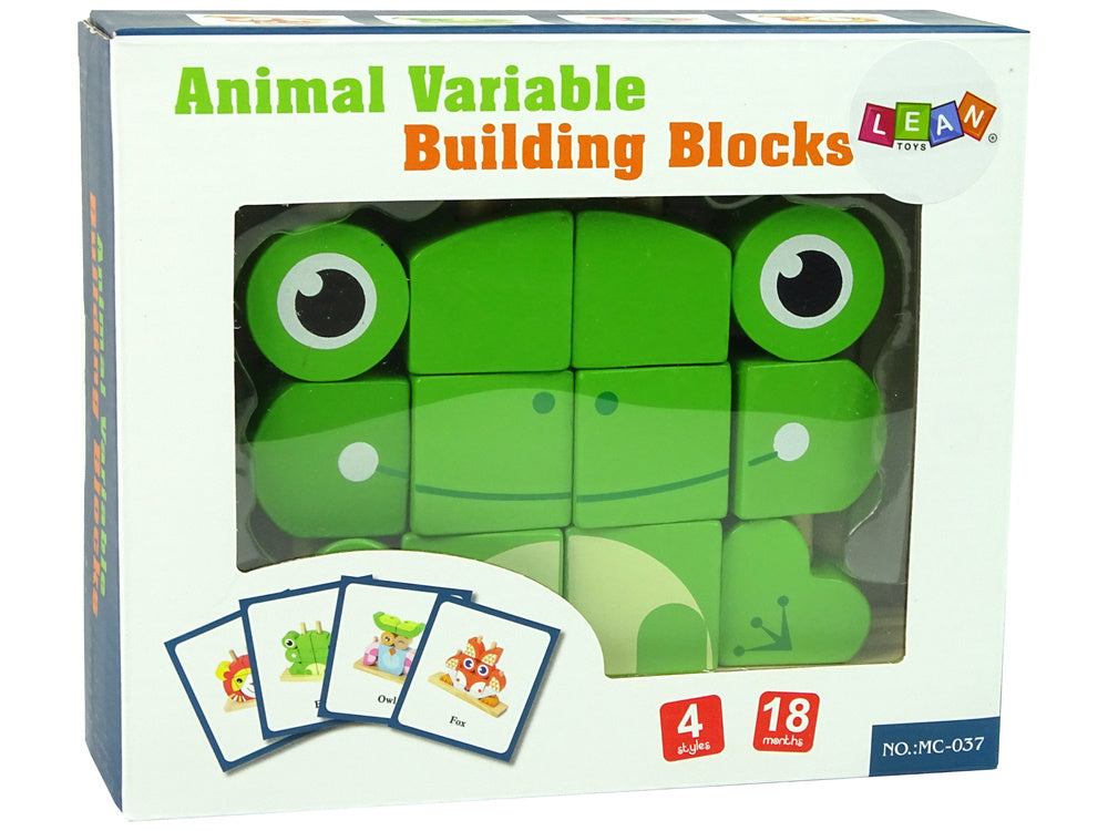 Creative Spatial Wooden Bricks 3D Frog Puzzle