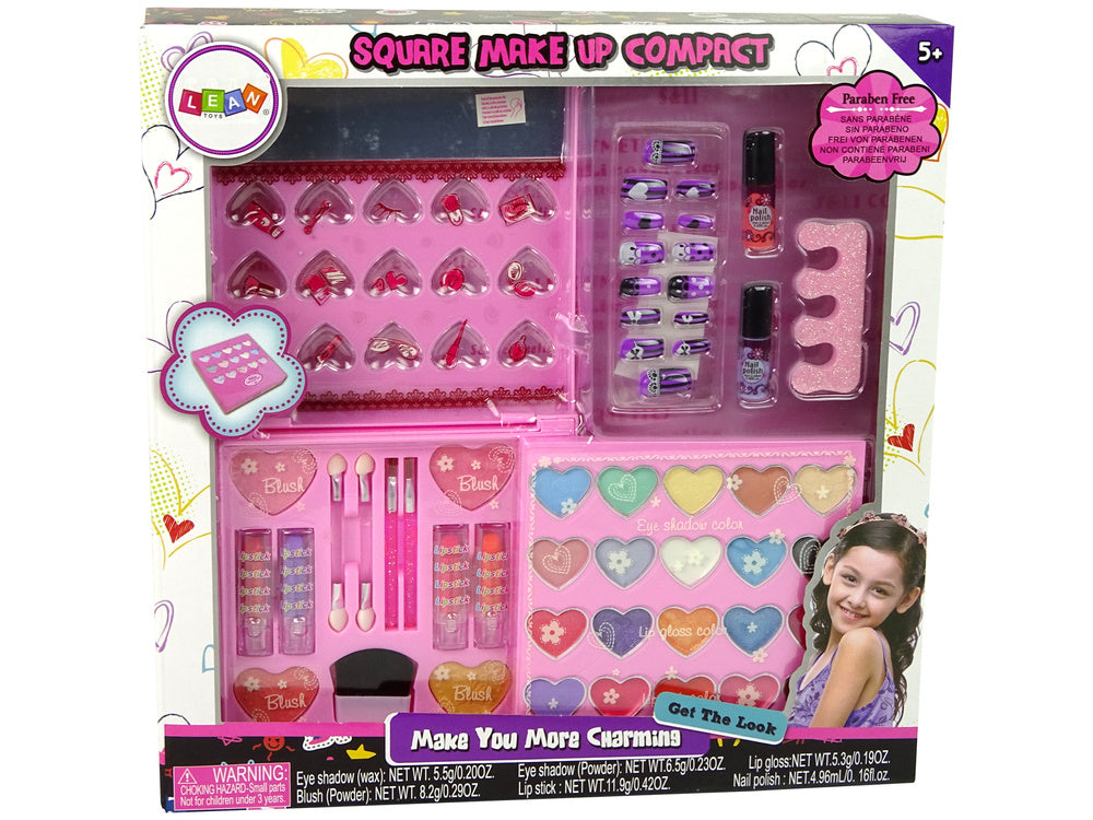 Beauty Set Big Palette Shadows Lipsticks Nail Lacquers