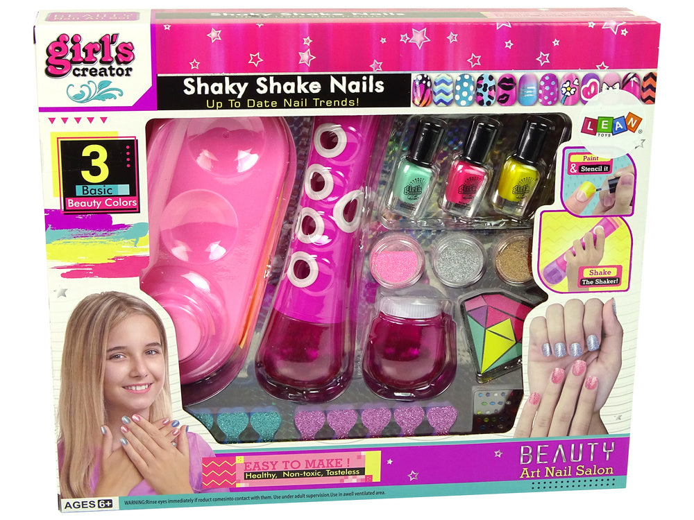 Nail Painting Set Nail Glitter Dispenser Nail Lacquer Stickers