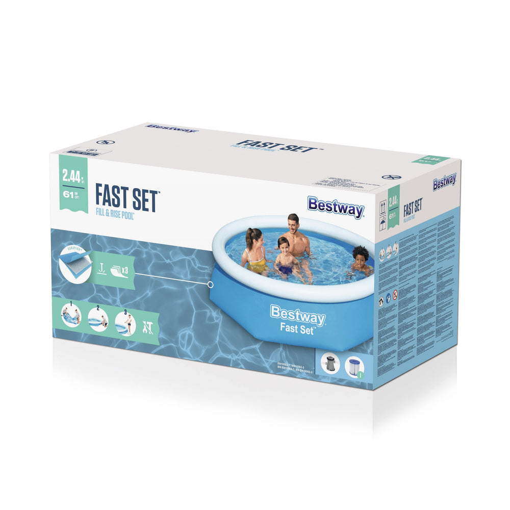 Nadzemní bazén 244 × 61 cm s filtrací – Bestway 57450