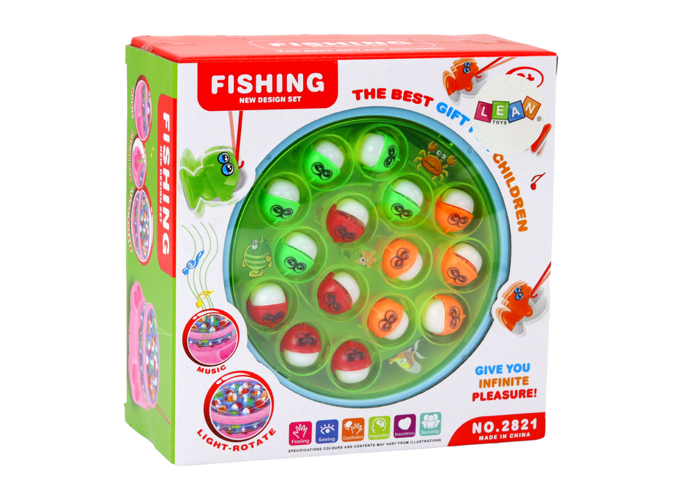 Hra Chytání rybiček s pruty, světly a zvuky – modrá