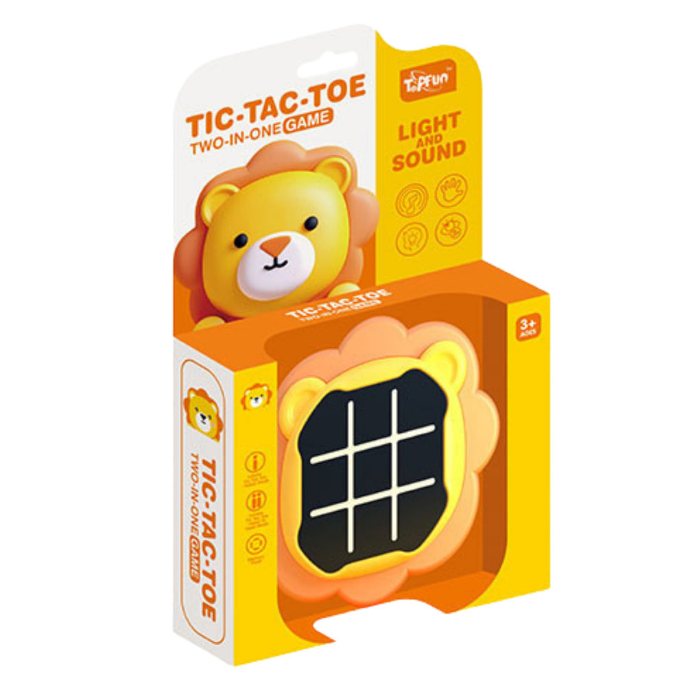 Elektronická hra 3v1 Lev – piškvorky, pexeso a párování