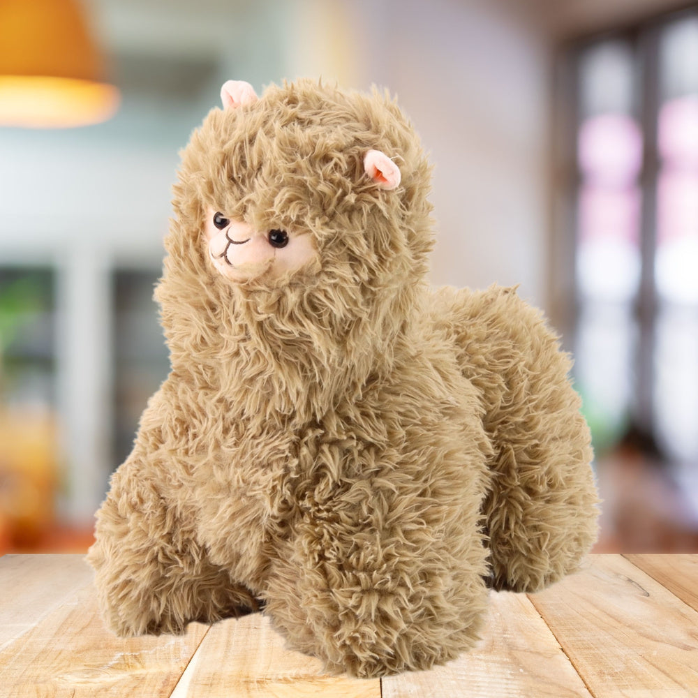 Plyšová lama béžová 40 cm – mazlíček pro děti i dospělé