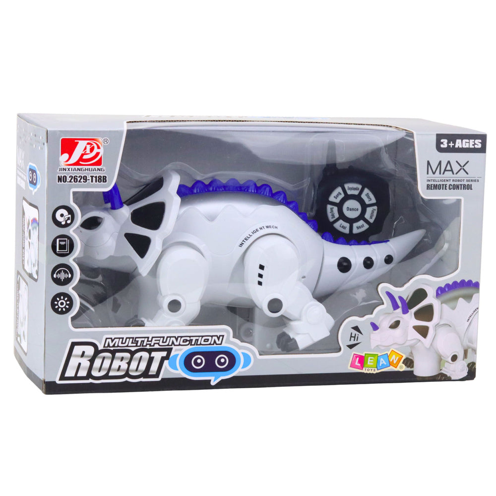 RC dinosaurus robot Triceratops s dálkovým ovládáním – Smart