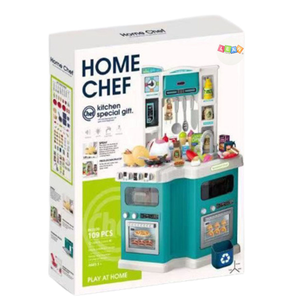 Dětská kuchyňka Home Chef se zvuky a 109 doplňky