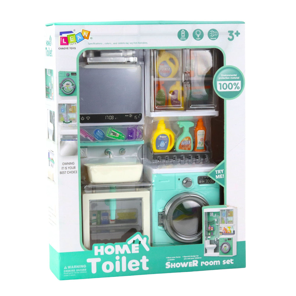 Koupelnová hračka s umyvadlem a pračkou – se světly a zvuky