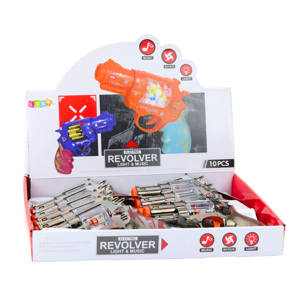 Dětská pistole revolver se světlem a zvukem – pohyblivé kuličky