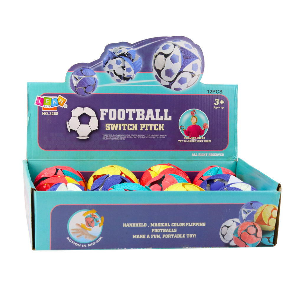 Míček měnící barvu na házení a žonglování 8 cm