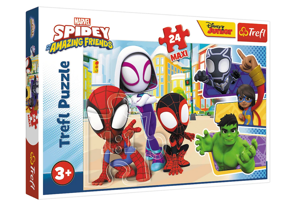 Puzzle Spidey a jeho úžasní přátelé 24 dílků Maxi – Trefl