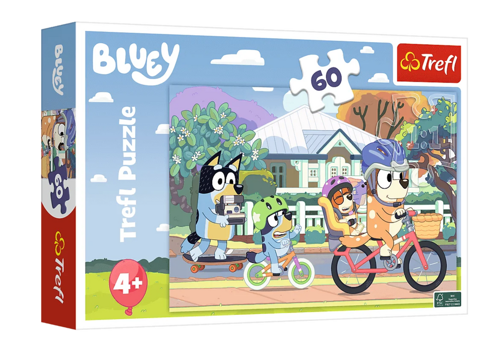 Puzzle 60 dílků Veselá Bluey pro děti od 4 let – Trefl