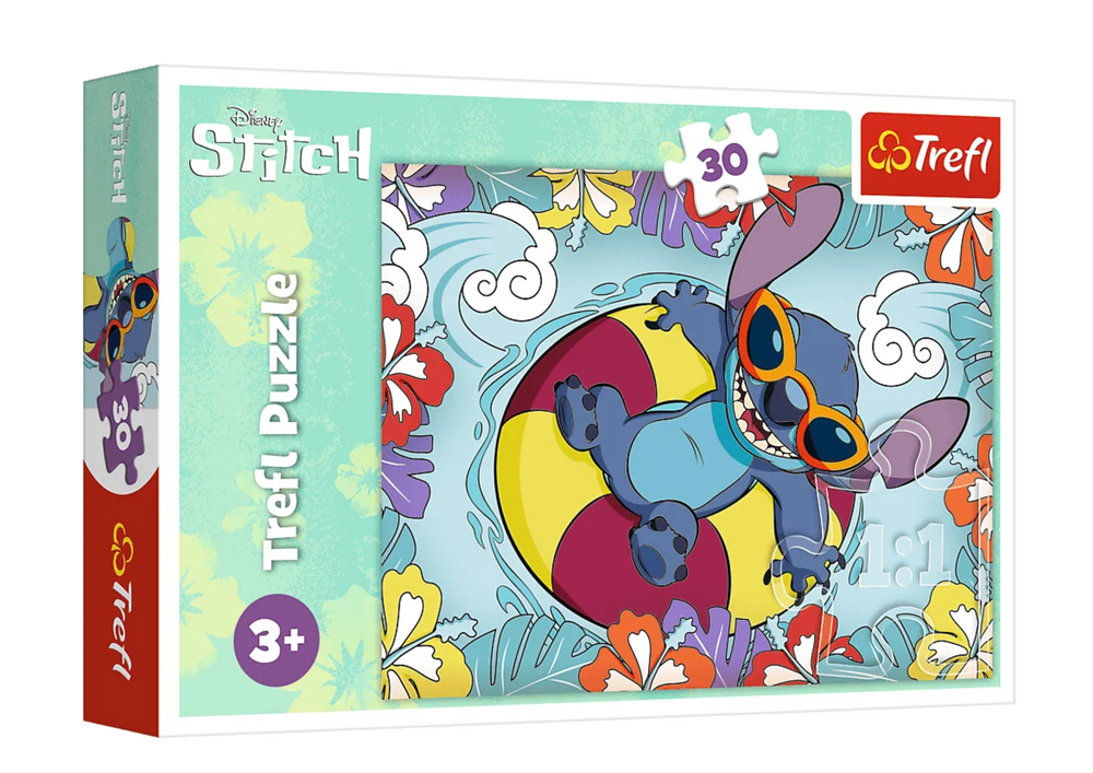 Puzzle 30 dílků Lilo a Stitch na dovolené – Trefl