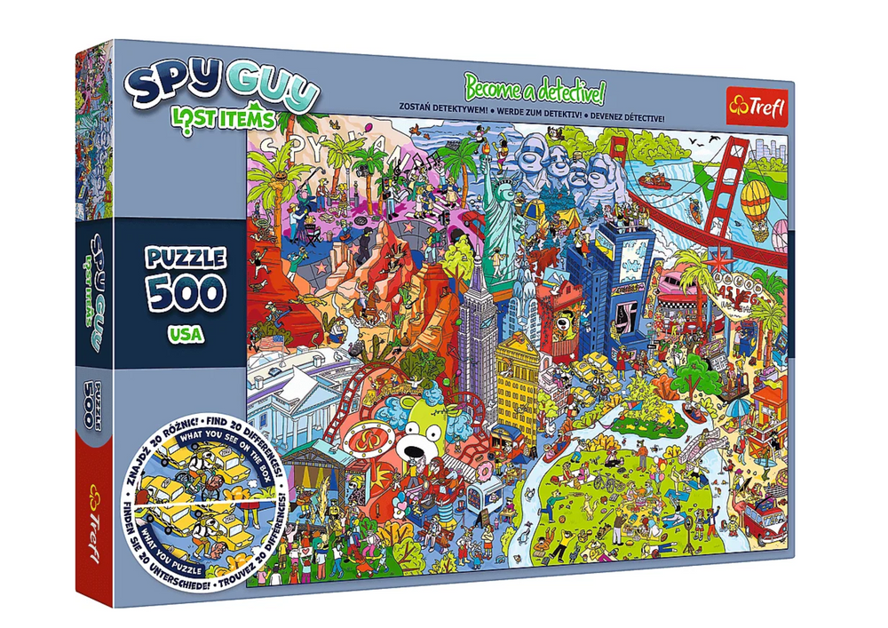 Puzzle Spy Guy Ztracené předměty 500 dílků USA – Trefl