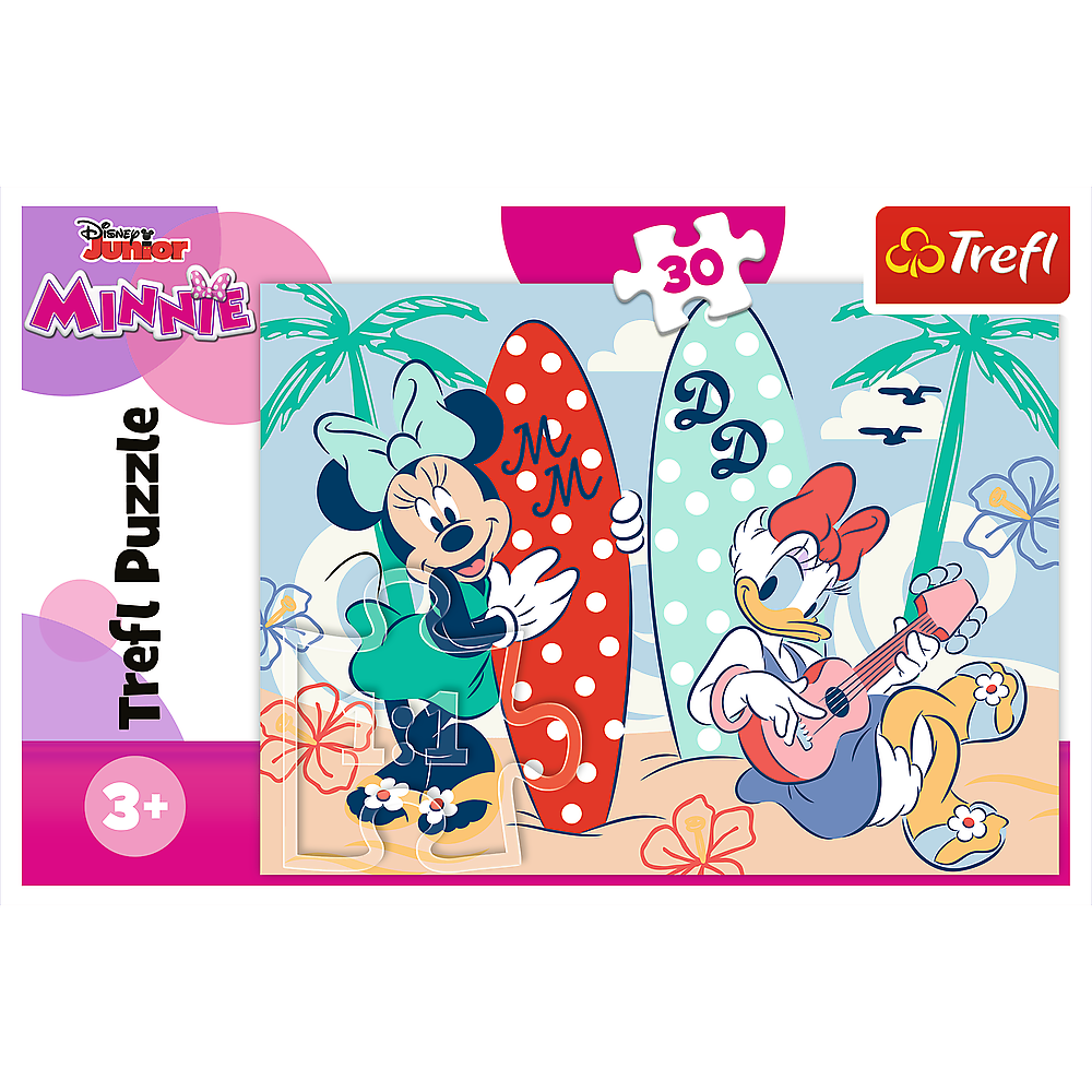 Puzzle Barevná Minnie 30 dílků pro děti od 3 let – Disney Trefl