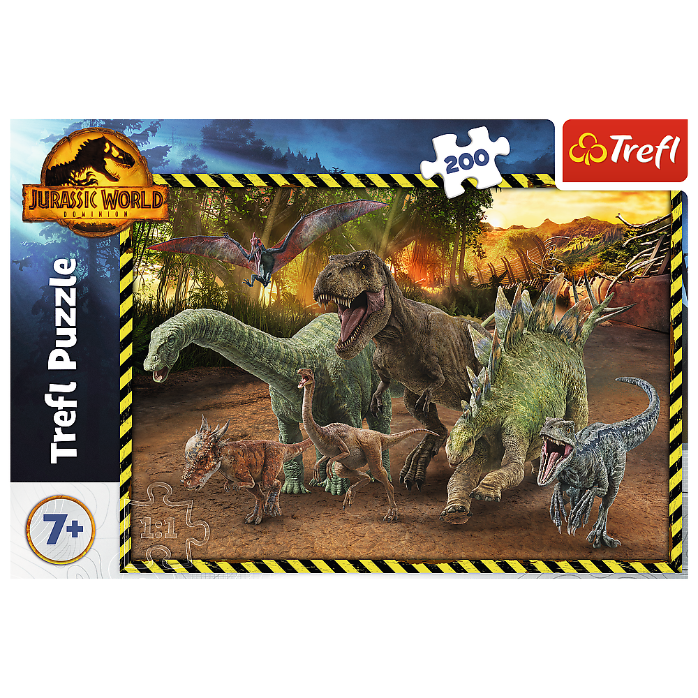 Puzzle Dinosauři z Jurského parku, 200 dílků – Jurassic World