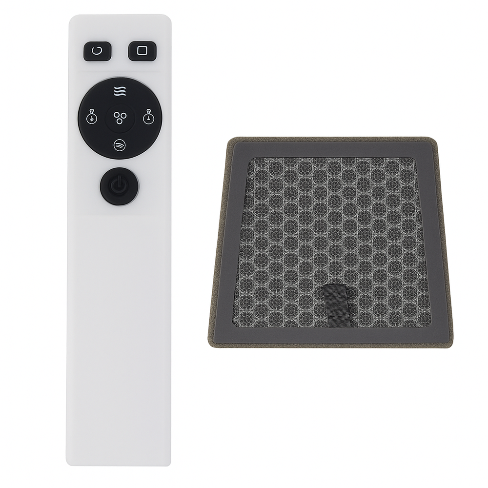 Beznožový stojanový ventilátor s oscilací a LCD displejem – LEAN