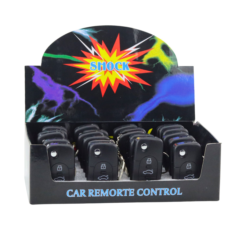 Přívěsek na klíče s elektrickým šokem a LED svítilnou