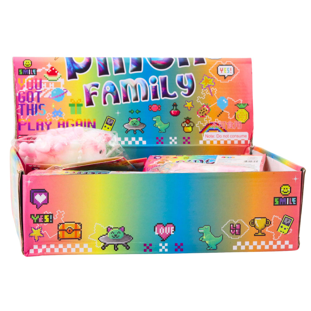 Senzorická antistresová kočička s perlami a bambulkami – bílá 8 cm