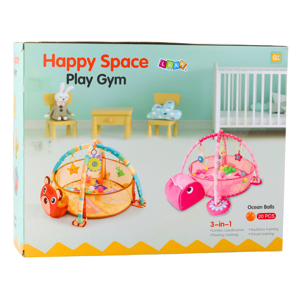 Hrací deka 3v1 s míčky a ohrádkou – Lev