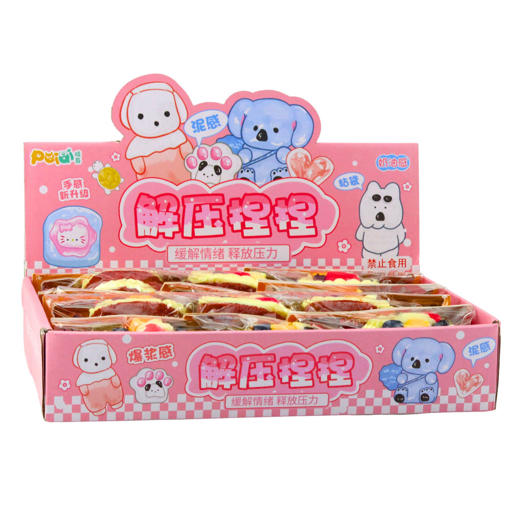 Antistresová hračka Squishy dort s ovocem 6 × 7 cm