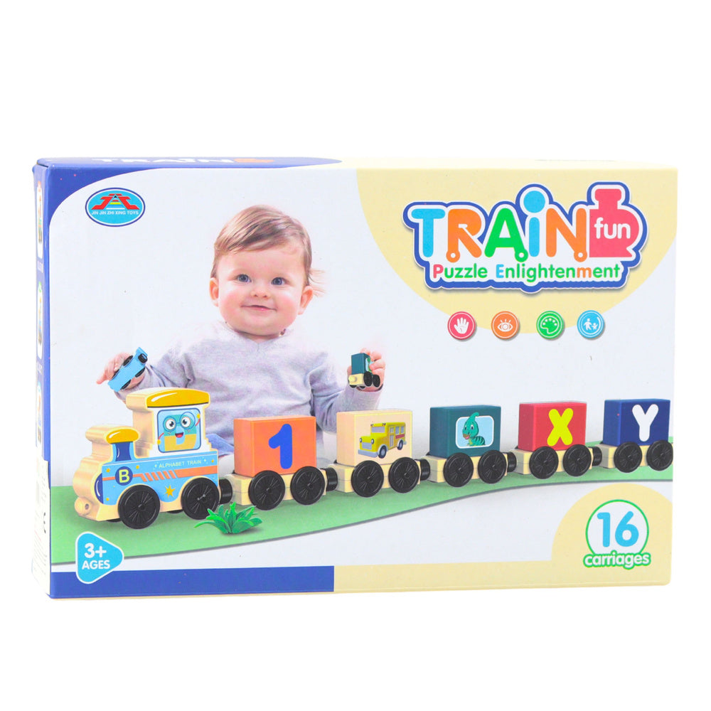 Vzdělávací vláček s písmeny a čísly – 16 dílů
