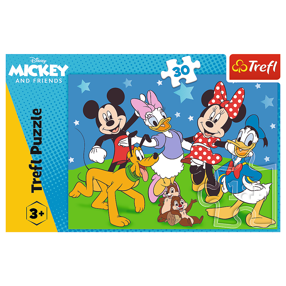 Puzzle 30 dílků Mickey Mouse a přátelé – Trefl