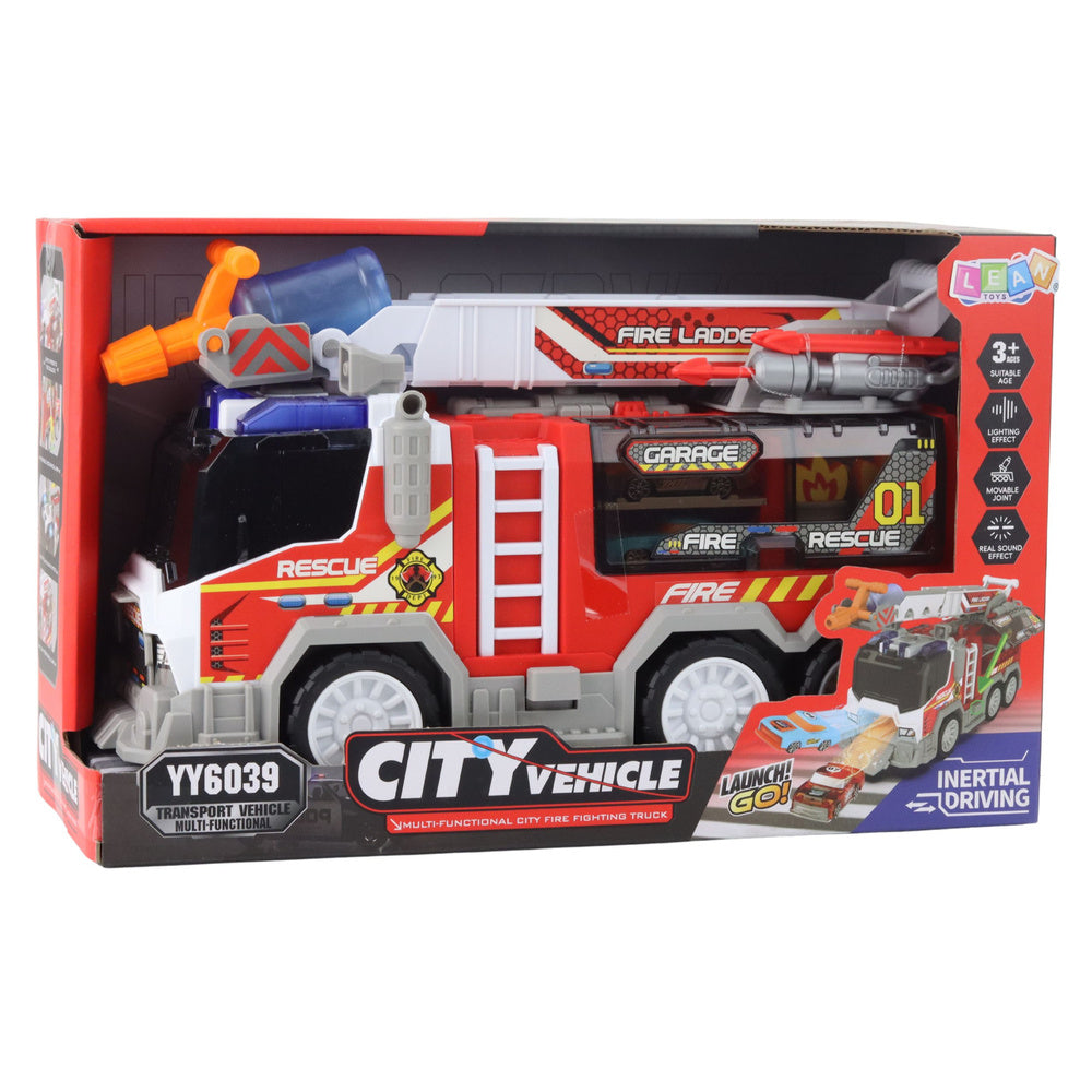 Fire Truck Fire Department Drive Moving Elements Lights Sounds