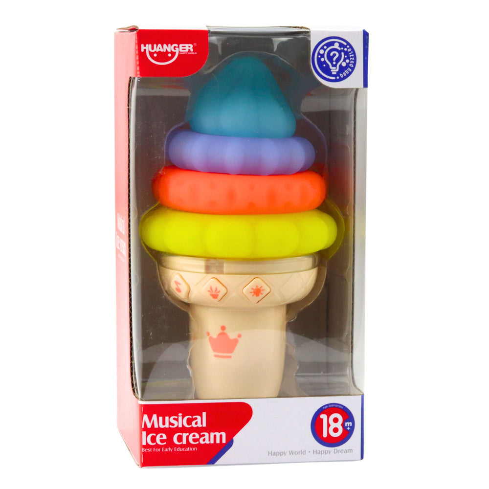 Interaktivní zmrzlinová věž se světlem a zvukem pro batolata