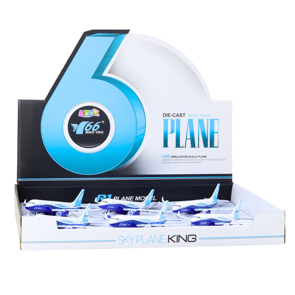 Kovové dopravní letadlo s pull-back motorem, světly a zvuky, 23 cm