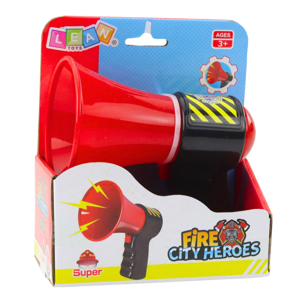 Hasičský megafon pro děti se zvukovými efekty – interaktivní hračka