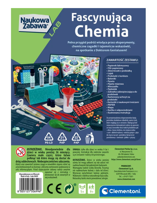 Chemická laboratoř s fascinujícími experimenty – Clementoni