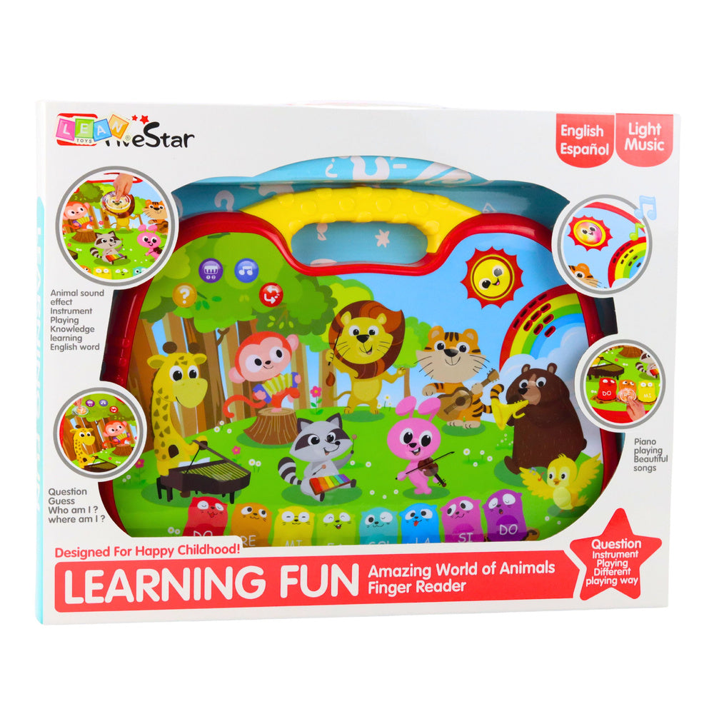 Interaktivní vzdělávací panel Svět zvířat s klavírem a kvízem – od 12 měsíců