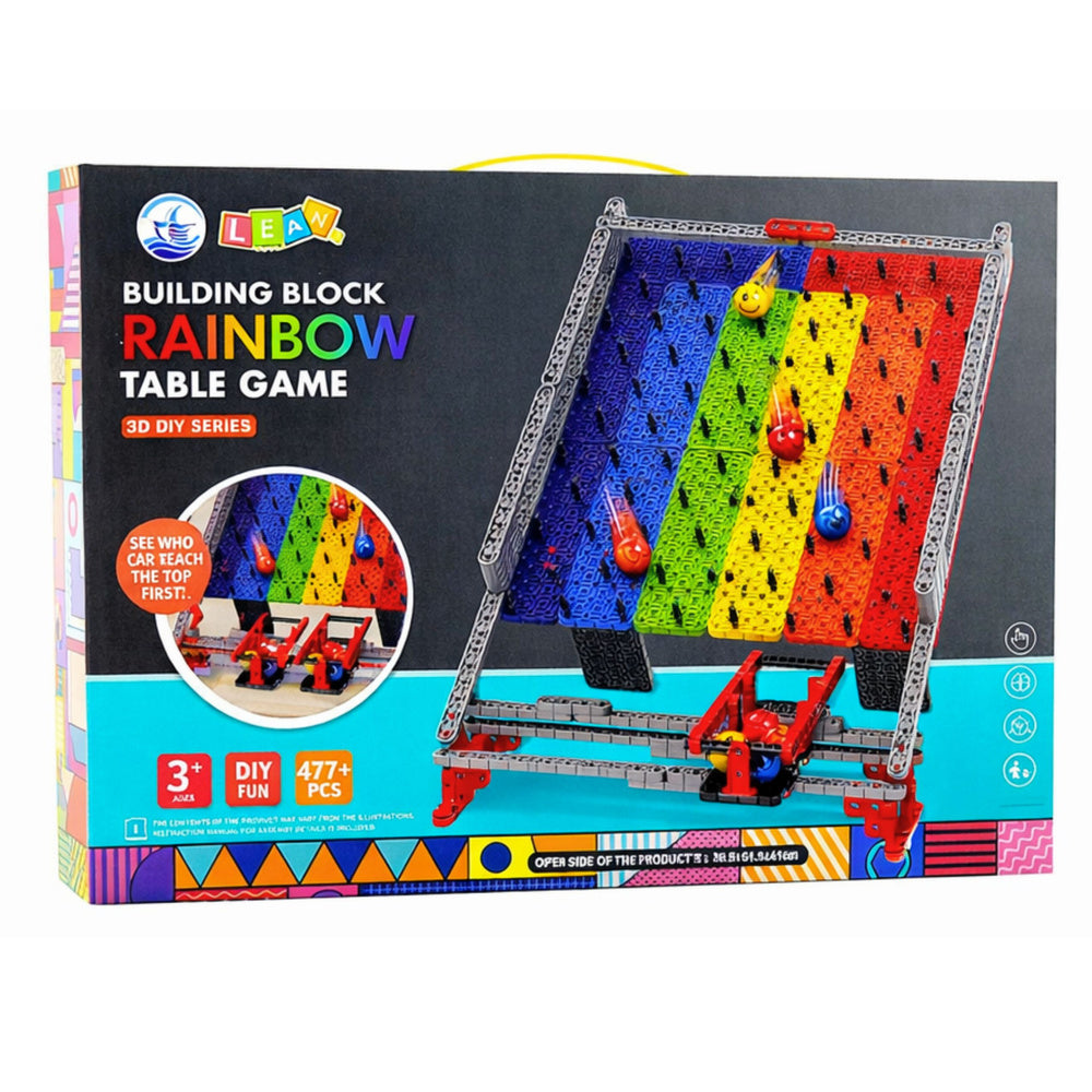 Kuličková dráha Rainbow Board s překážkami – 477 dílů