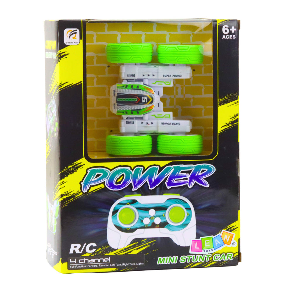 RC akrobatické auto s dálkovým ovládáním 360° – zelené 1:32