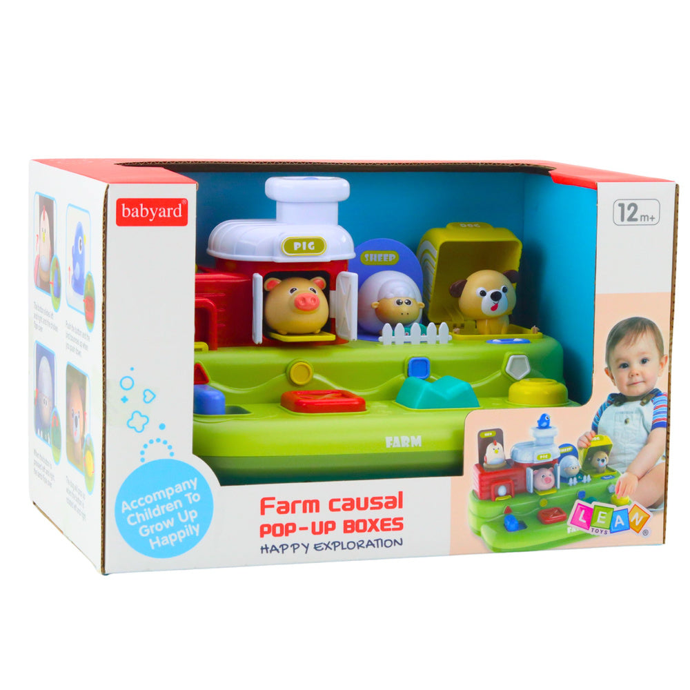 Interaktivní vzdělávací hračka s vyskakujícími zvířátky