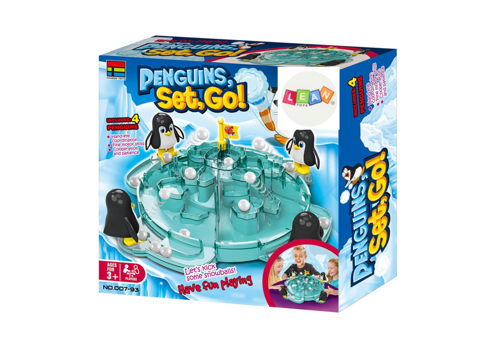 Penguin Football Kick the Ball Iceberg
