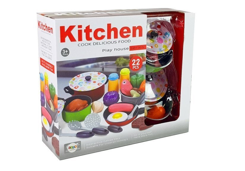 Kitchen Set Dishes Cook 22 pieces