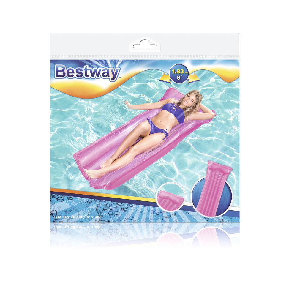 Nafukovací matrace na vodu růžová 183 × 76 cm – Bestway