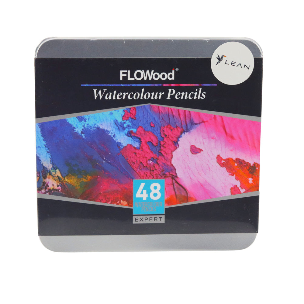 Akvarelové pastelky profesionální sada 48 barev v plechové krabičce