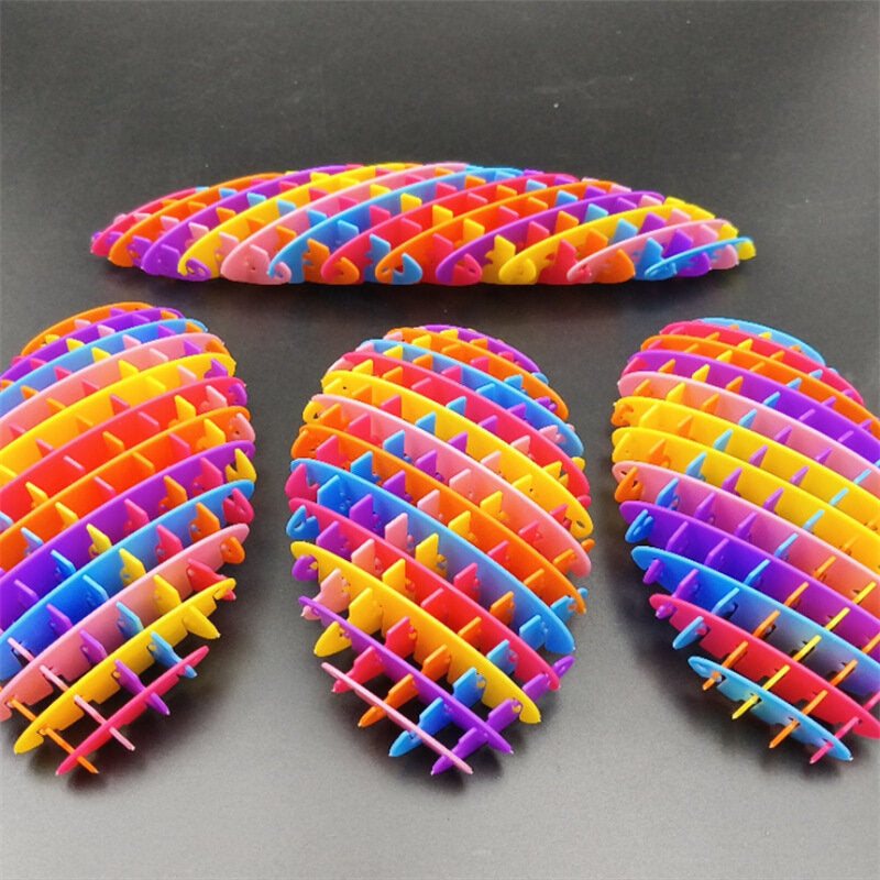 Antistresová hračka duhová elastická senzorická 10cm