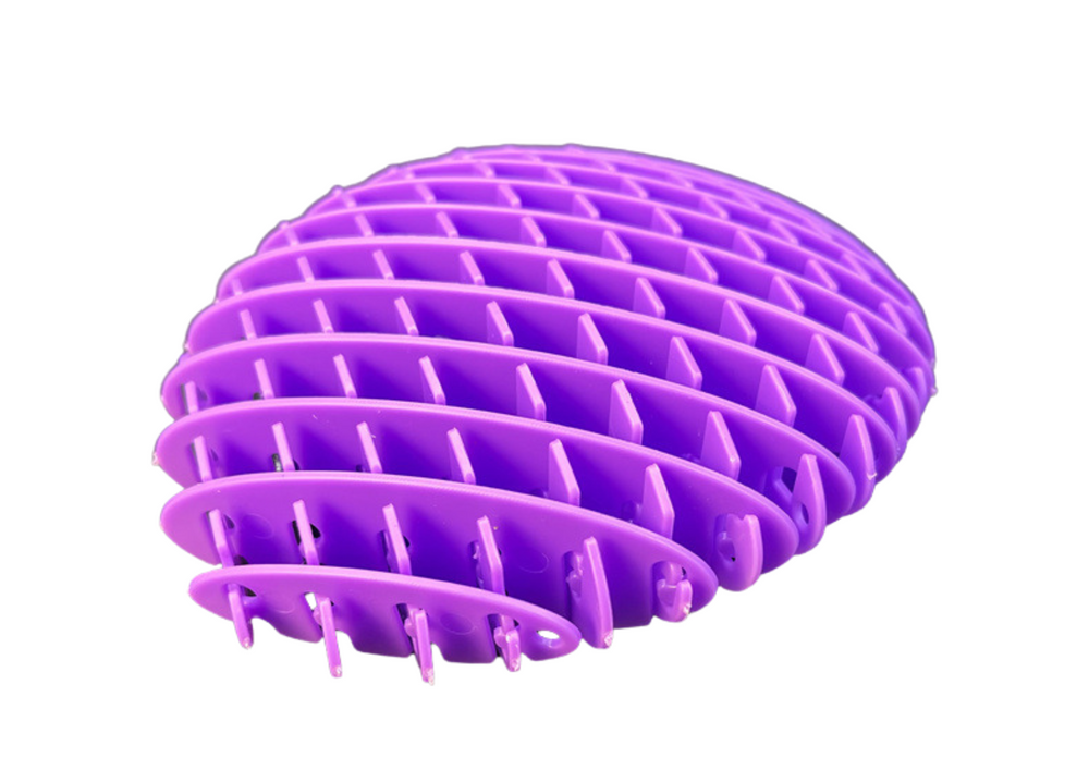 Antistresová hračka fidget elastická senzorická 10cm fialová