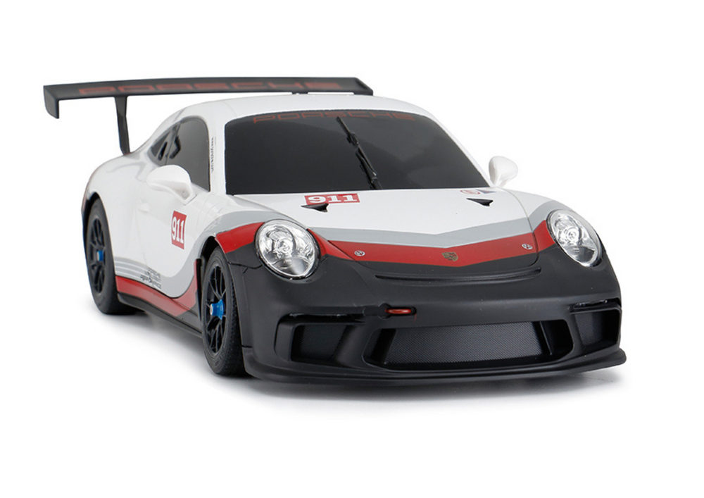 Auto RC 1:18 Porsche 911 GT3 s pilotem – Rastar bílo šedé
