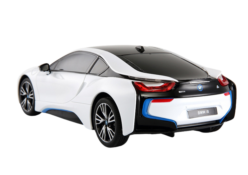 Auto RC 1:18 s dálkovým ovládáním BMW I8 – Rastar bílé