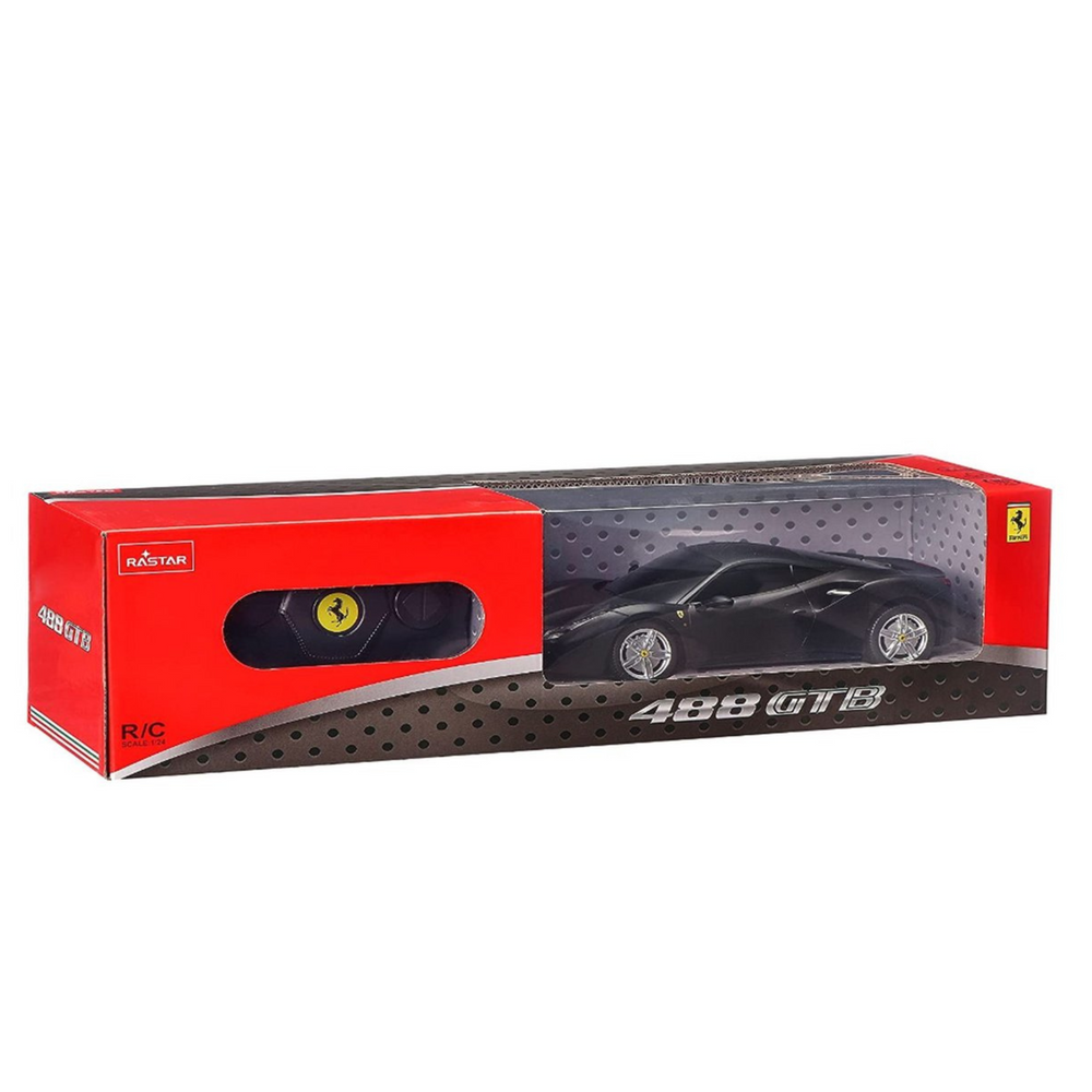 Auto RC Ferrari 488 GTB s dálkovým ovládáním 1:24 – Rastar černé