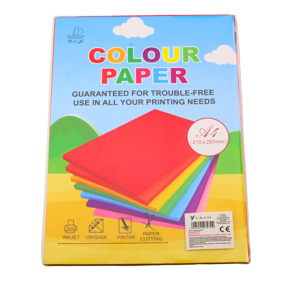 Barevný papír A4 na tisk – 100 listů 10 barev