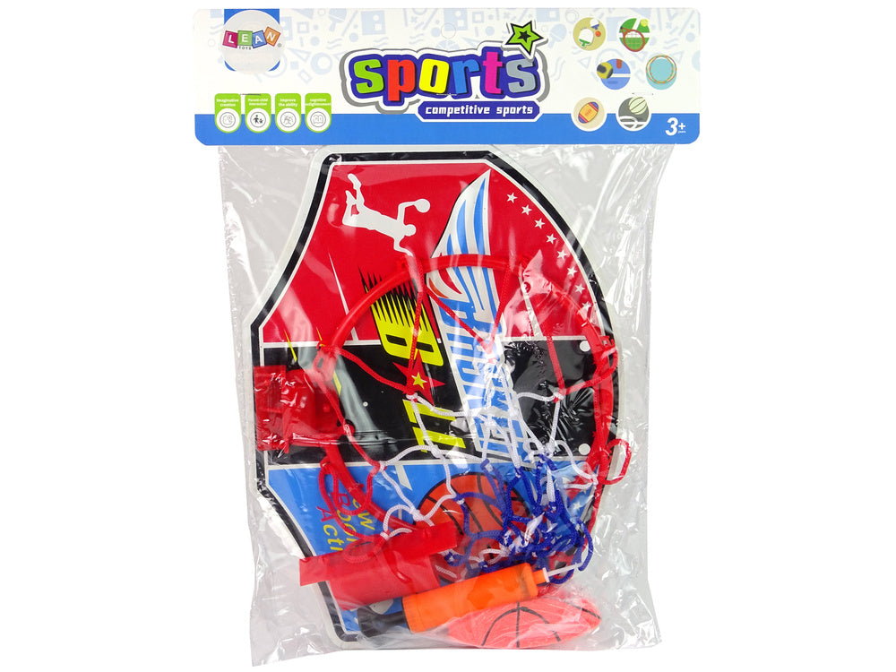 Basketbalový koš skládací – s deskou míčkem a pumpičkou