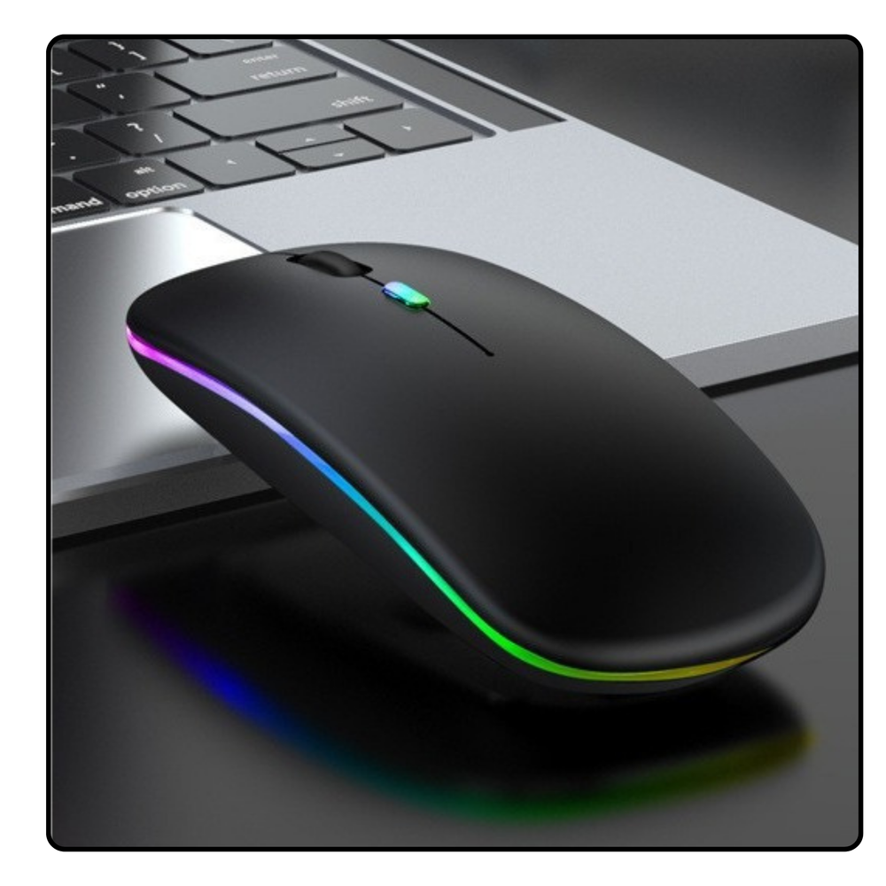 Bezdrátová myš univerzální tichá dosah 10m černá