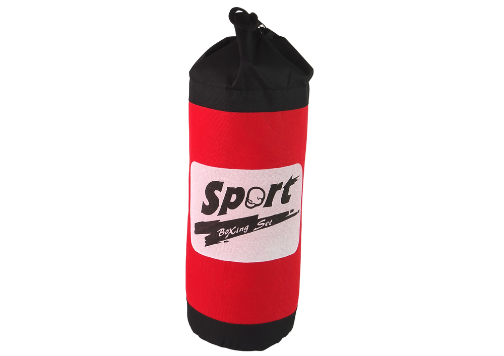 Boxerský set s pytlem a rukavicemi – bílo černo červený