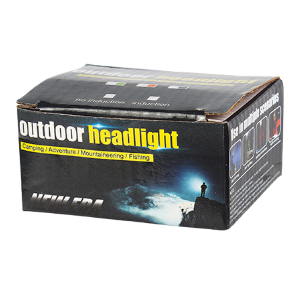 Čelová LED svítilna vodotěsná 6 režimů svícení 180 lm