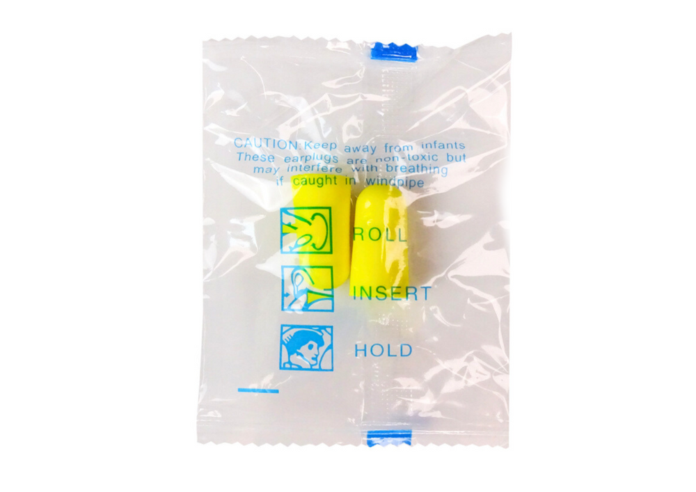 Chrániče sluchu do uší 24,5mm x 13mm žluté